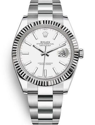 Rolex Datejust 41mm - 126334 - Oystersteel and 18K White gold-Full set 09.2025