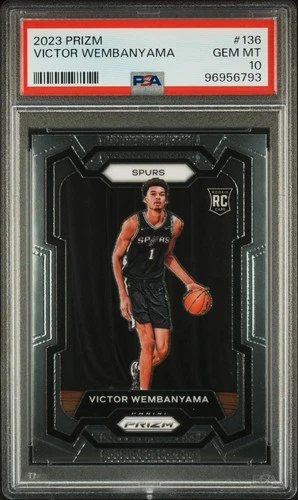 Victor Wembanyama 2023 Panini Prizm Rookie San Antonio Spurs PSA 10