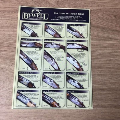 GUNS96 MAGAZIN WERBUNG 12X9 BYWELL SCHIESSPLATZ: PERAZZI MX8