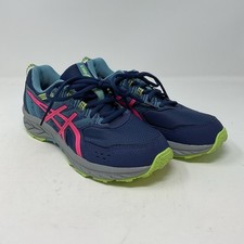 ASICS Shoes Pre Venture 9 Grade School Big Kids Size US 7 EU 40 Blue Hot Pink