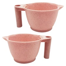 2pcs Hair Dye Mixing Bowl Portable Tint Bowl Color for Hair Salon