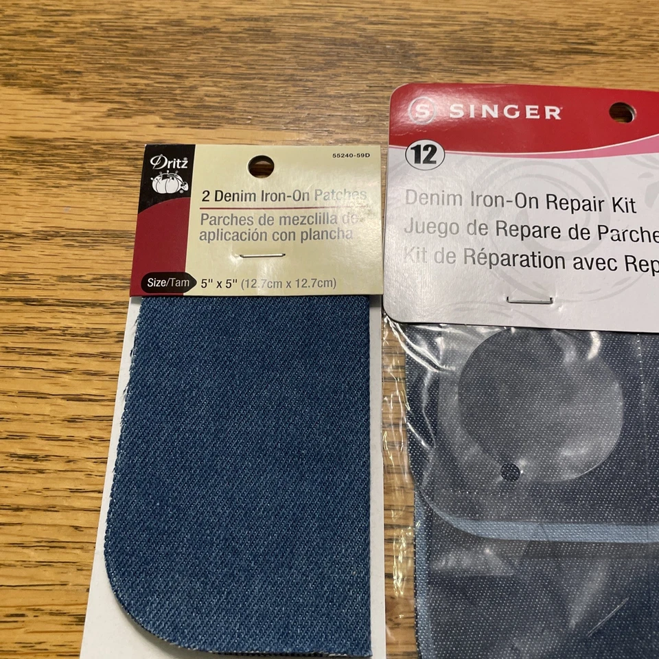 Denim Iron-On Repair Kit-Assorted Colors 075691000790 - Image 2 of 4