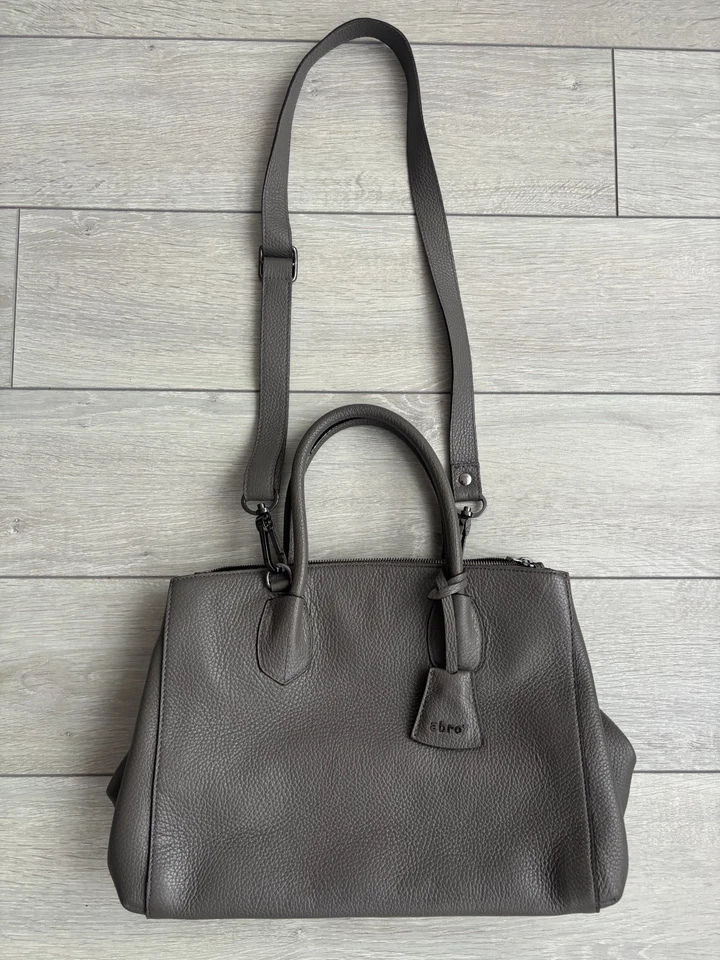 Para mujer Abro Leather Adria Businessshopper ocupado L gris zinc Foto 2 de 4