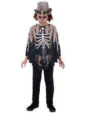 Smiffys Kids Unisex Voodoo Witch Doctor Poncho Halloween Fancy Dress Outfit Chil