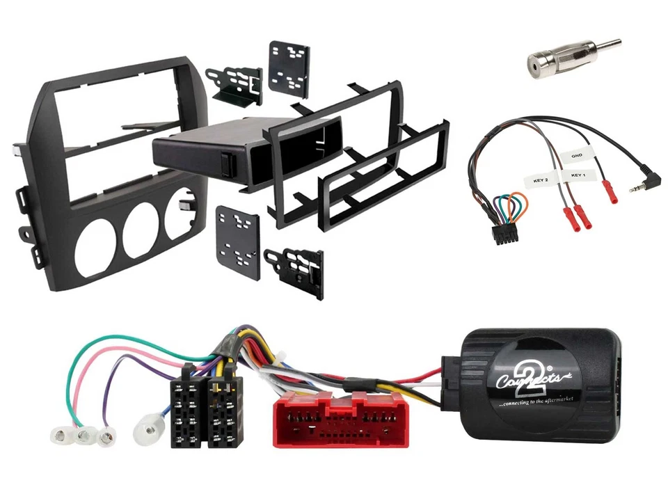 JVC USB Bluetooth Lenkrad DAB 2DIN Autoradio für Mazda MX 5 NC 05-08 schwarz - Bild 3 von 4