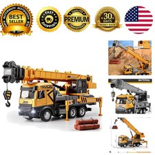 Crane Truck Toys Construction Vehicle Set 29 in Alloy Crane Arm Lights Sounds