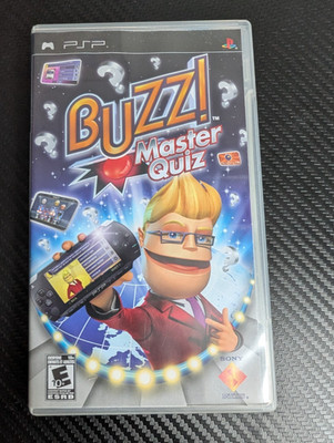 Very Good: Buzz! Master Quiz (PSP, 2008, Contains Manual) TESTED