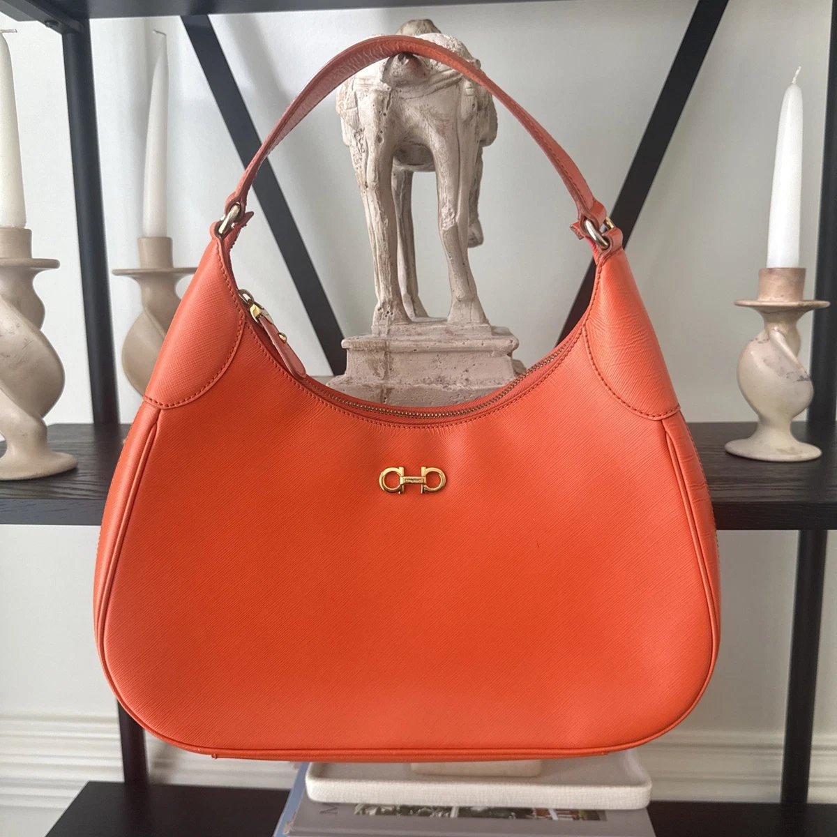 Salvatore Ferragamo Orange Bags & Handbags for Women for sale - eBay