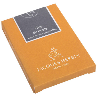 Jacques Herbin 4x 7 große Patronen (internationale Größe 1,35ml) Grau 11008JT