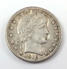 1916 D Barber Silver Quarter About Uncirculated AU Details - Scratch on Reverse