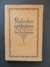 Karl Hackenschmidt KALENDERGESCHICHTEN  Straßburg 1925