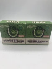Two Dr. Squatch Marvel Hulk Scrub Smash Limited Edition Natural Soap Bars