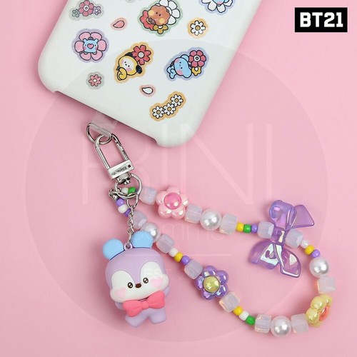 BTS BT21 Official Authentic Goods Beads Strap Keyring Lovely + Tracking Number - Imagen 5 de 15