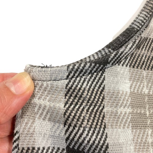 No Boundaries Plaid Jumper, Juniors XL (15-17), Faux Leather Straps, Pockets - Picture 10 of 12