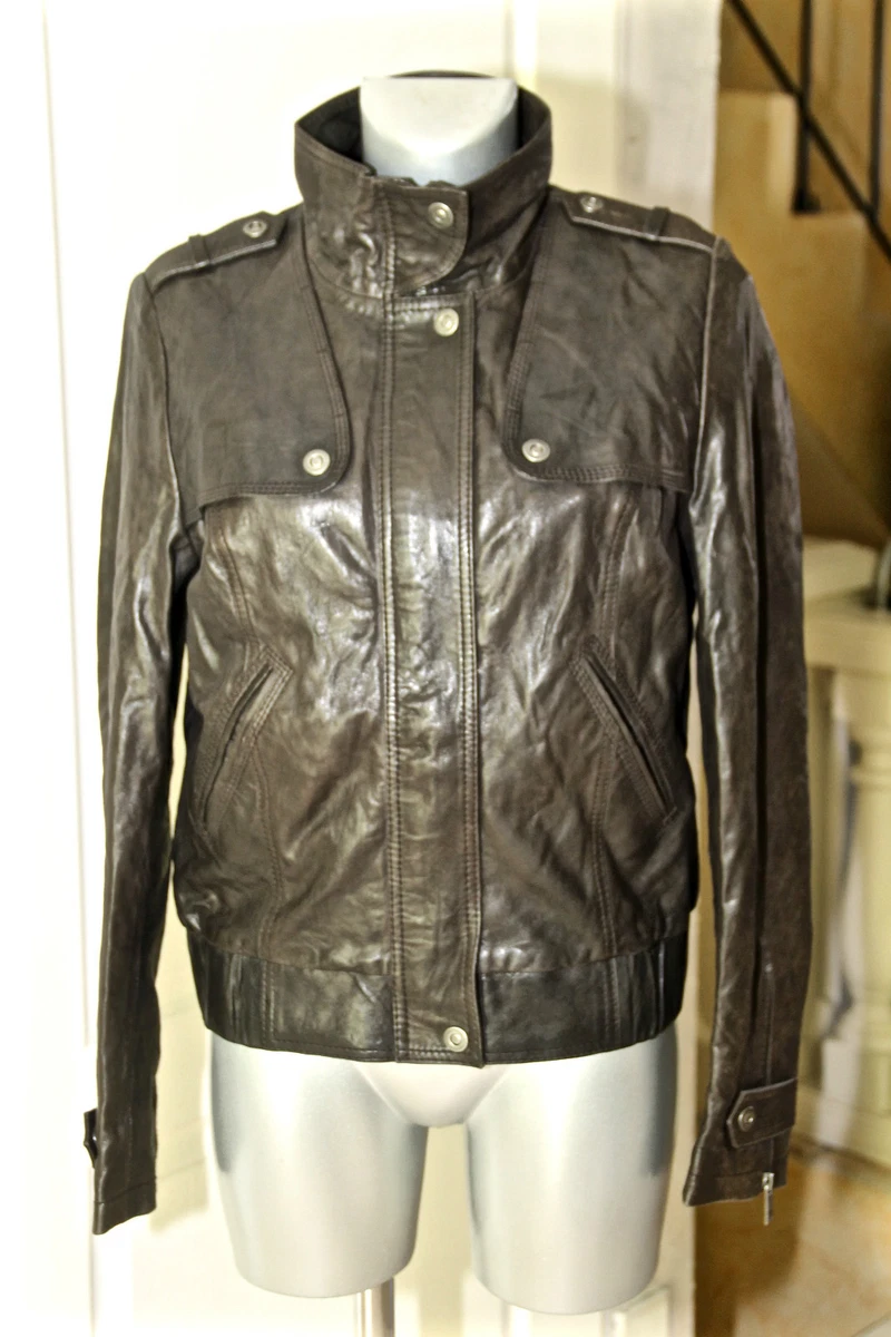 Boss orange top leather jacket womens