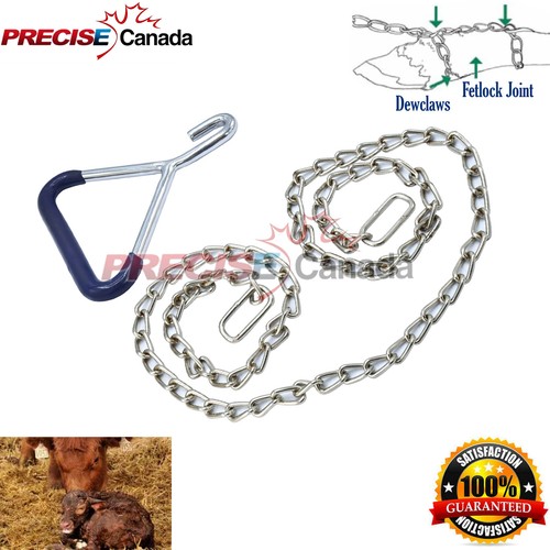 OB Calf Pulling Chain 45" Length with OB Handle Chains Delivery Calving Supplies - Picture 3 of 3