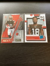 David Bell 2022 Playbook & Donruss Football Next Up #NU-31 & Rated Rookie #332