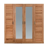 Kleiderschrank TüRen Holz Kernbuche-Massiv Natur GeöLt 4-TüRig Tollo