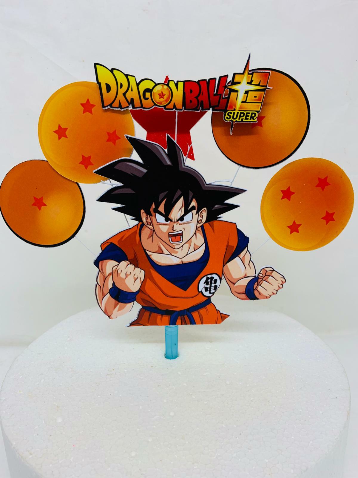 Dragon Ball Z Birthday cake topper in pick, Kakrot display (unofficial ...