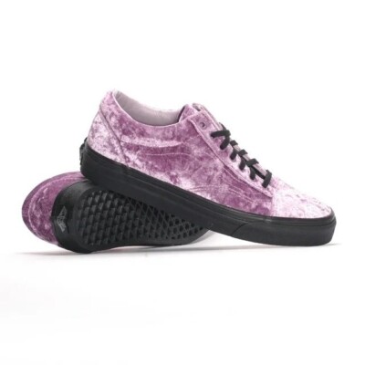Sneaker Old Skool Vans Sea Fog Vans Old Skool Velvet Lowtops In