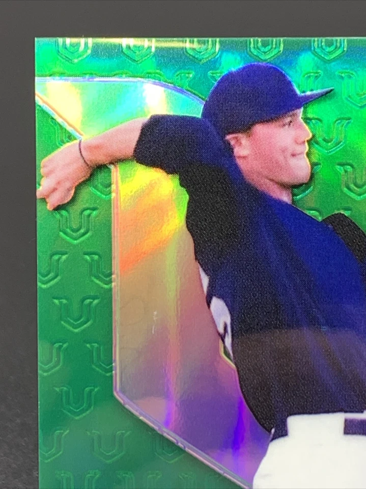 TRISTEN LUTZ SP RC AUTO #/99 ~ 2018 LEAF VALIANT~ BREWERS PROSPECT! - Image 3 of 4