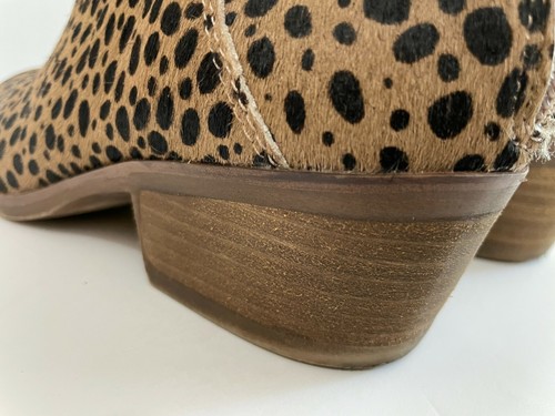 Stivaletto Michael By Michael Shannon Nadya stampa leopardata zip marrone nero taglia 6,5 - Foto 7 di 11