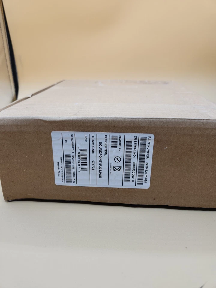 Polycom SoundPoint IP 335 VoIP PoE Business Telephone NEW 2200-12375-025 - Image 4 of 4