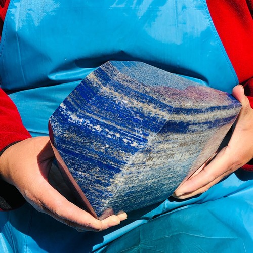 11,68 libbre lapislazzuli naturale cristallo minerale lucido esemplare curativo 276 - Foto 12 di 14