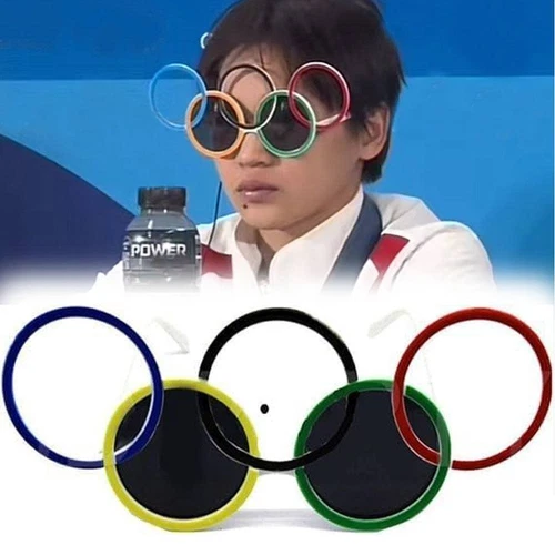 Olympic Ring Glasses Sport Fashion Sunglasses 5 Ring Paris French Glasses - Picture 11 of 22