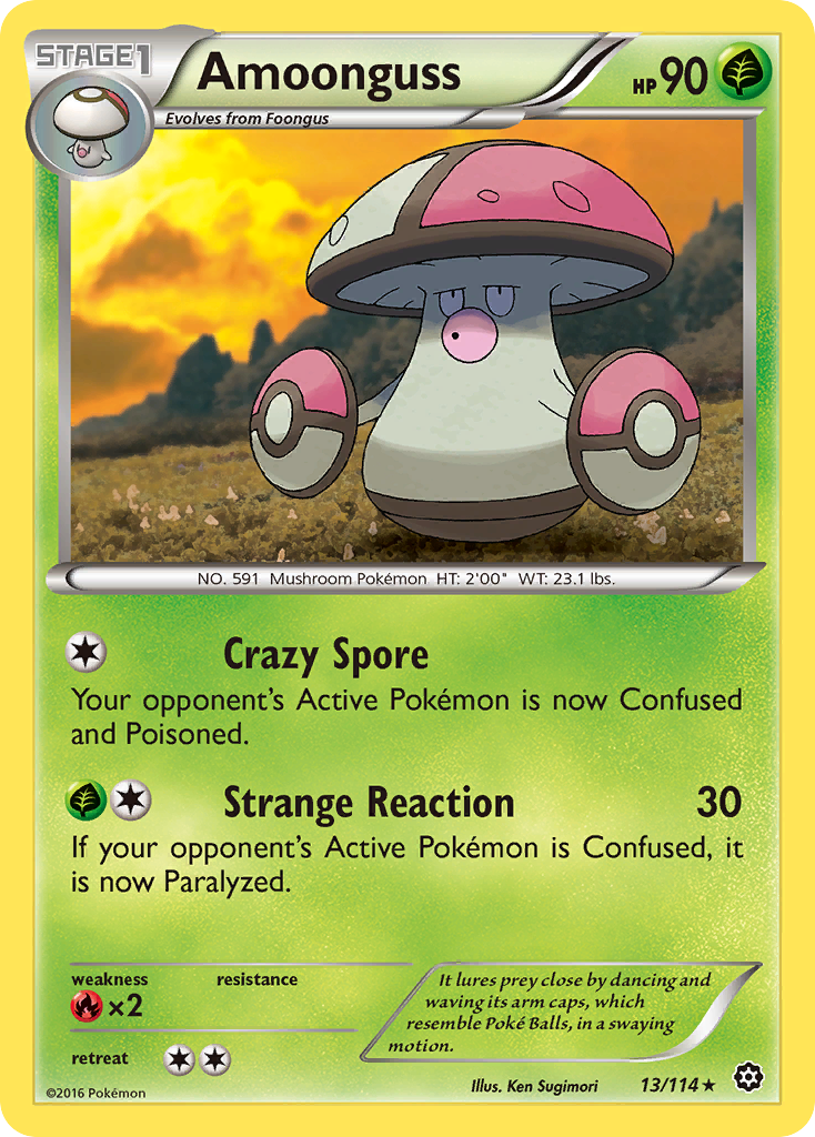 Amoonguss 13/114 Rare | Steam Siege | Pokemon Card | eBay
