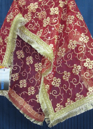 Mata Chunni 141 Surtido Rojo Tamaño Completo Mata Dupatta Indian Pooja Ghar Ambe Maa - Imagen 12 de 30