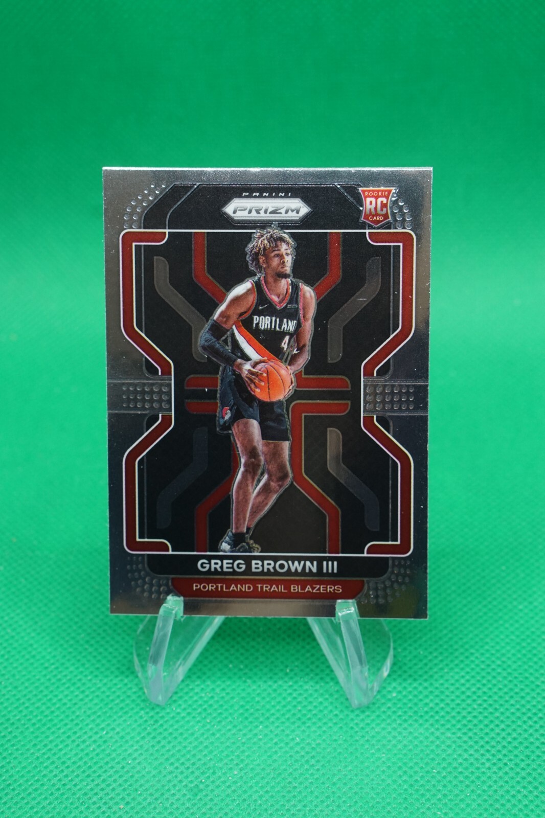 (3 Cards) 2021-22 Prizm Base #291 Greg Brown III Portland Trail Blazers BG6