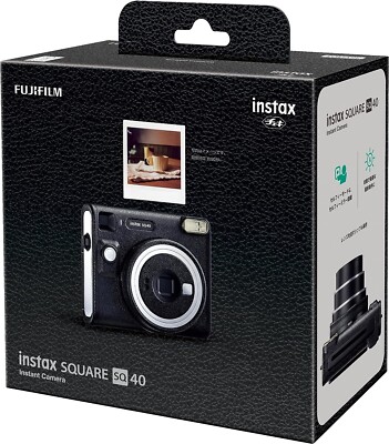 FUJIFILM Instant Camera Cheki instax SQUARE SQ40 Black INS SQ 40