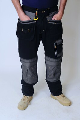 Ibex Elite4 Cargo Trouser Black Grey Trouser For Builders
