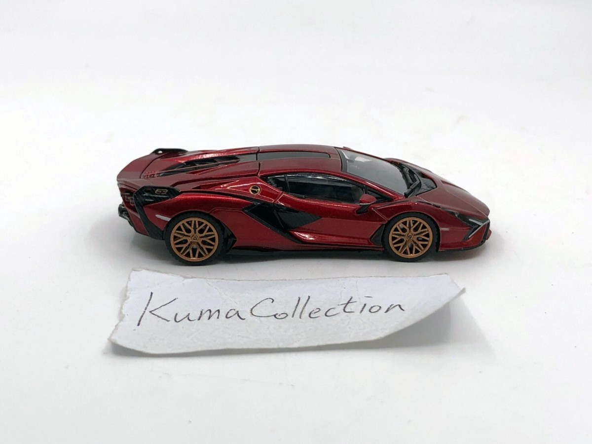 Lamborghini Sián 赤 ミニカー Amazon.com: Bburago Lamborghini SIAN FKP 37 Super Car – 1:24