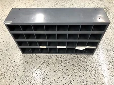 Durham MFG 32 Compartment Metal Storage Shelf USED LOCAL PICKUP ONLY