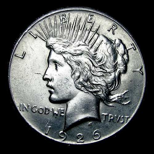 1926 Peace Dollar Silver ---- Gem BU Details Coin ---- #210E