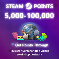 5000-100000 STEAM POINTS Specified Requirements Reviews/Screenshots/Videos etc