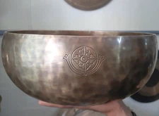 10 inch Super Full Moon Bowl-Deep Relaxing Sound Vibration-Handmade Singing Bowl