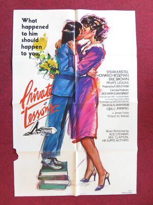 PRIVATE LESSONS FOLDED US ONE SHEET POSTER SYLVIA KRISTEL HOWARD HESSEMAN 1981