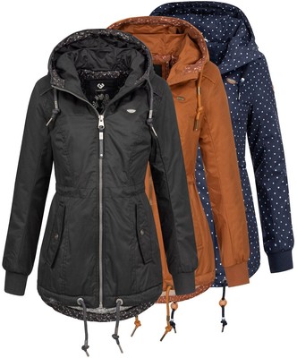 Ragwear Damen Winterjacke Jacke Damenjacke Parka Winterparka Anorak Kapuze Danka