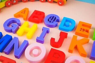 TVOKIDS Uppercase Alphabet 3D Printed Letters Logo 3D Printing 