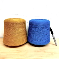 5+ LBS. Italian Cashmere Blend Yarn Lot Cones - Weaving - Knitting  Machine Knit