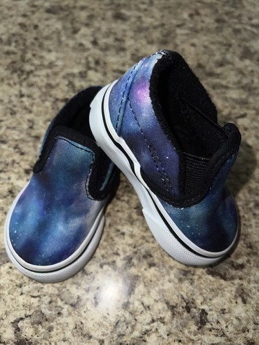 Vans Classic Slip On Galaxy Size 2 Toddler Kids infant - Picture 6 of 9