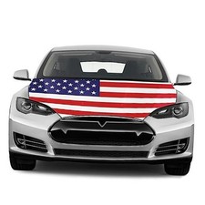 American Hood Flag - 63"x47" American Flag for Car Hood Cover - Car Flag Decor