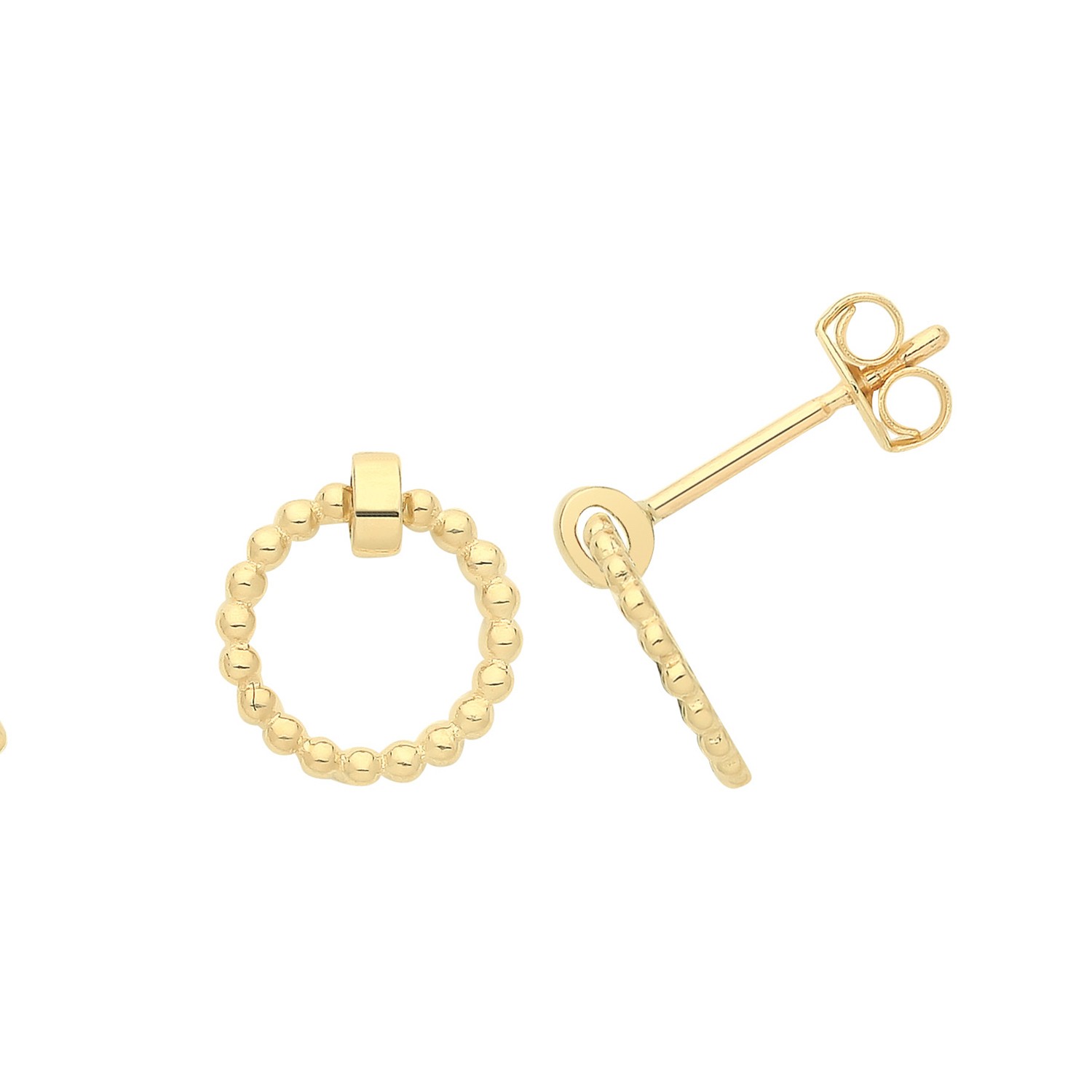 Boucles d'oreilles femme or 375/1000 8mm : finissez-en avec les allergies aux oreilles