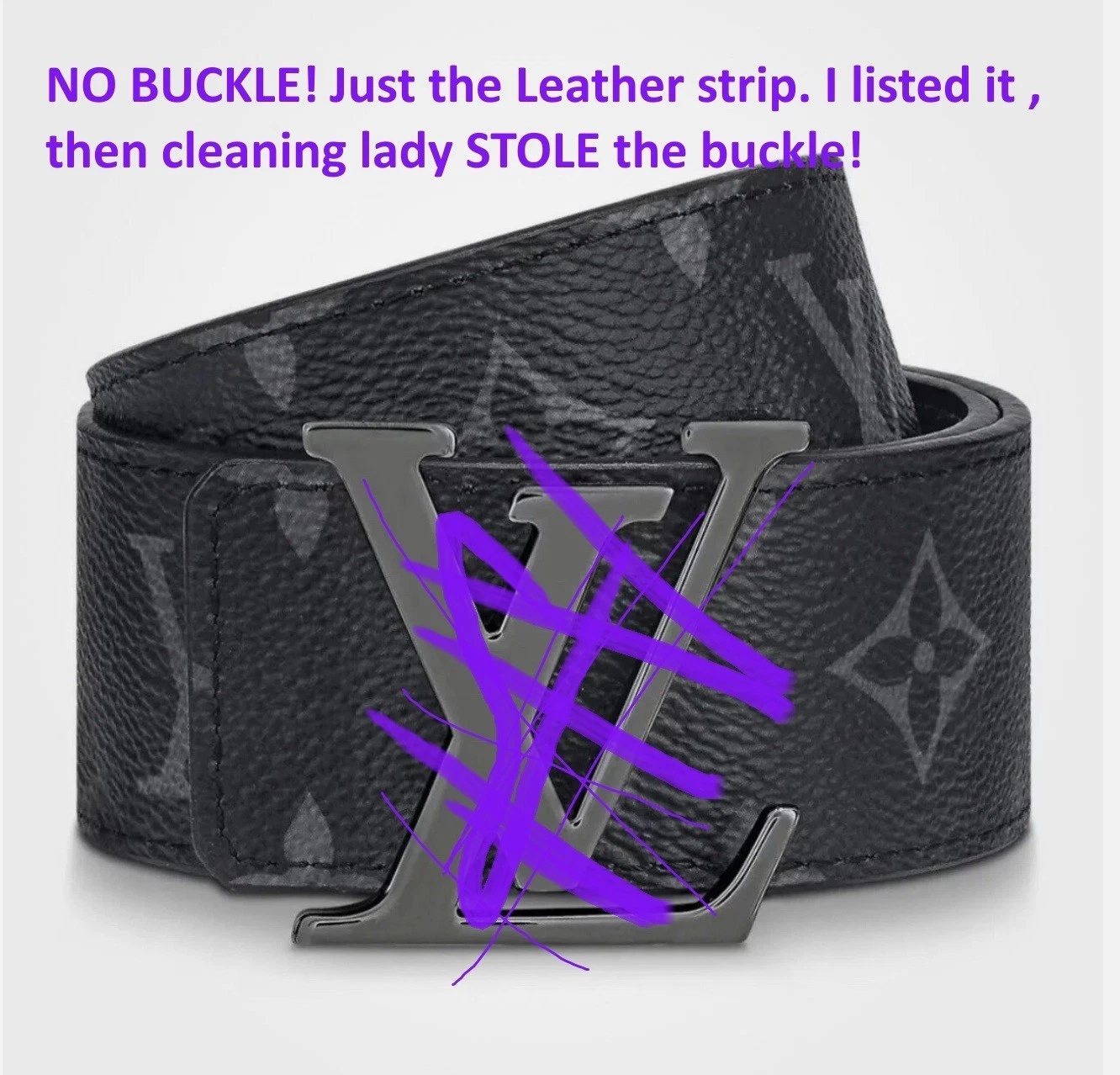 LOUIS VUITTON（LV） Louis Vuitton LV Iniziali 40MM 85CM Reversibile Monogramma Eclissi Cintura DMGD M9043