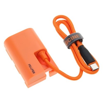 Replacement False Battery Type C to LPE6 Dummy Battery for 80D 70D 60D 90D R5