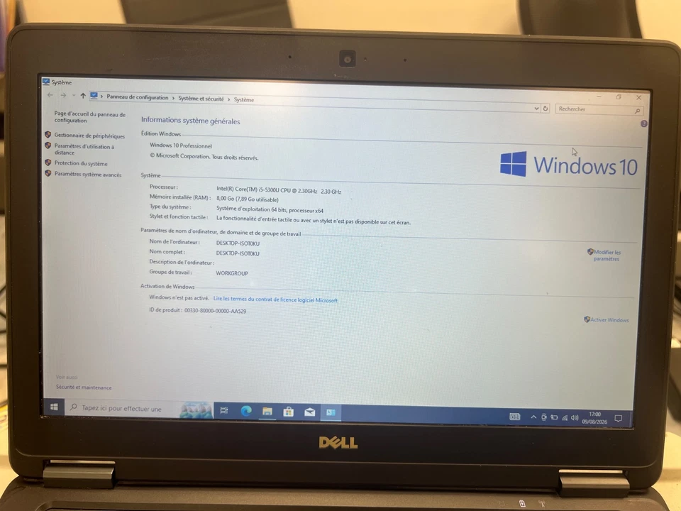 Dell Latitude E7250 · i5-5300U · 8GB · 256GB, photo 4 sur 4
