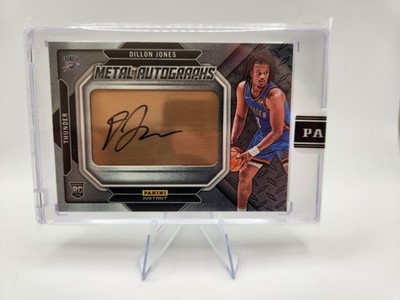 Dillon Jones 2024-25 Panini Instant Metal Autographs RC 5/5 Thunder Blazers 